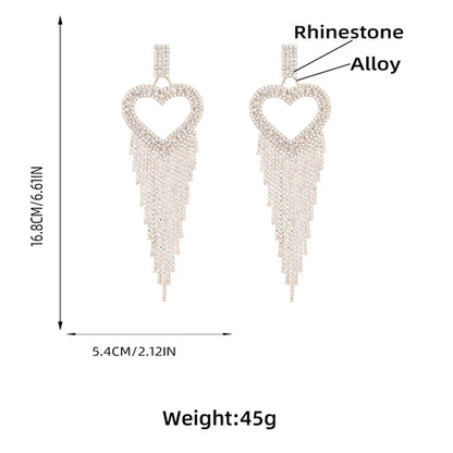 RORY HEART TASSEL EARRINGS