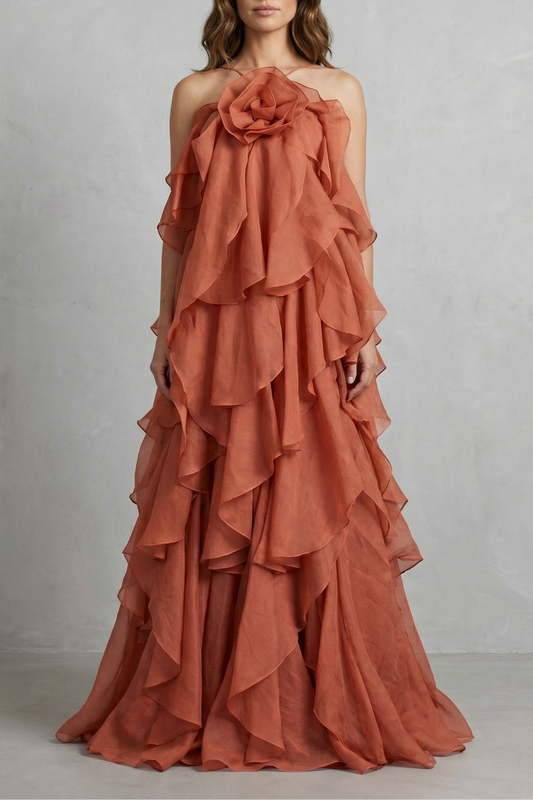 Bellarose – Layered ruffle statement – Maxi dress