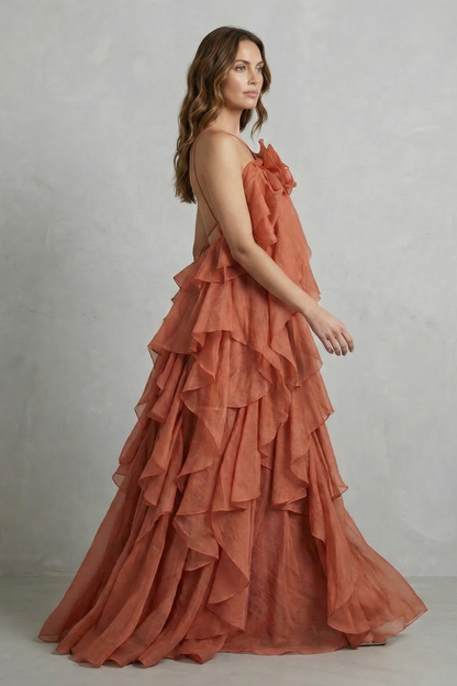 Bellarose – Layered ruffle statement – Maxi dress