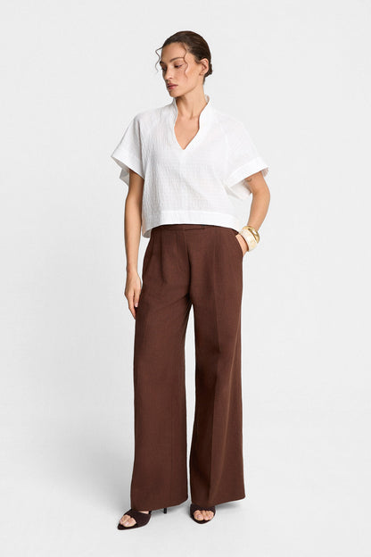Miss Vivien White Blouse