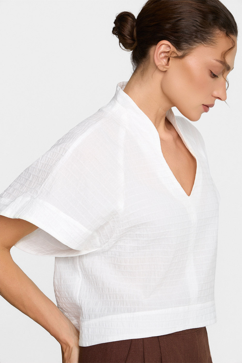 Miss Vivien White Blouse