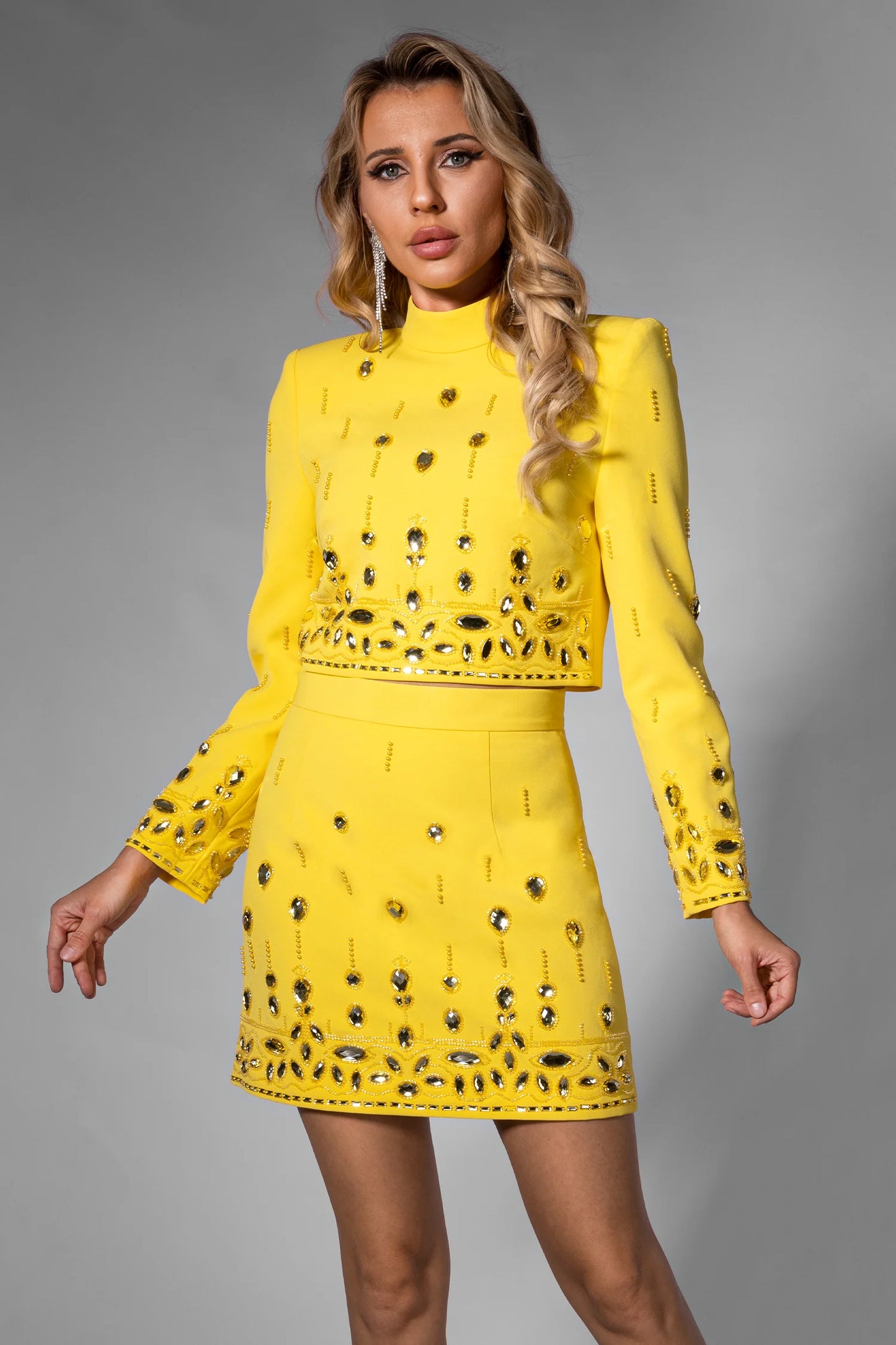 Brisley Rhinestone Flower Mini Set