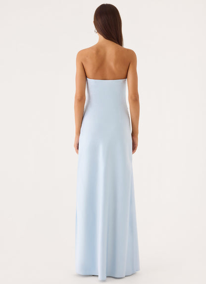 Conni Strapless Maxi Dress - Blue