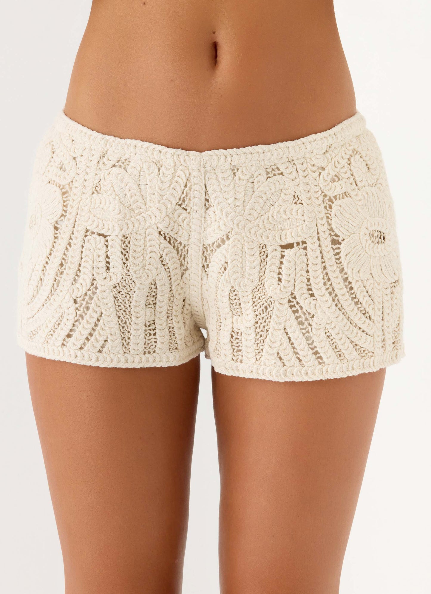 Cynthiana Mini Shorts - Ivory