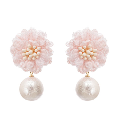 Capriana floral motif drop earrings
