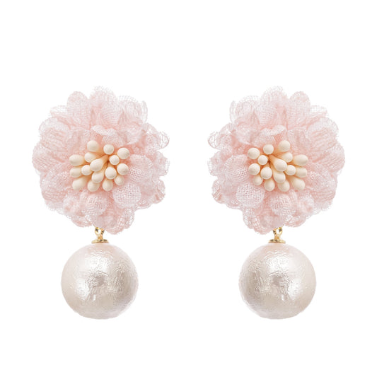 Capriana floral motif drop earrings
