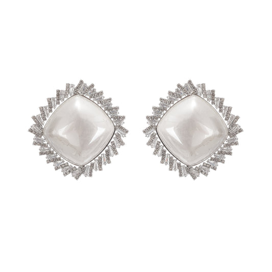 Marilyn crystal-embellished stud earring