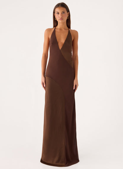 Ellopez Maxi Dress - Chocolate