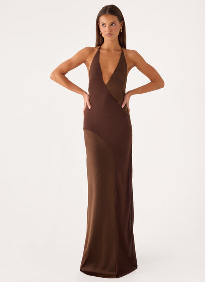 Ellopez Maxi Dress - Chocolate