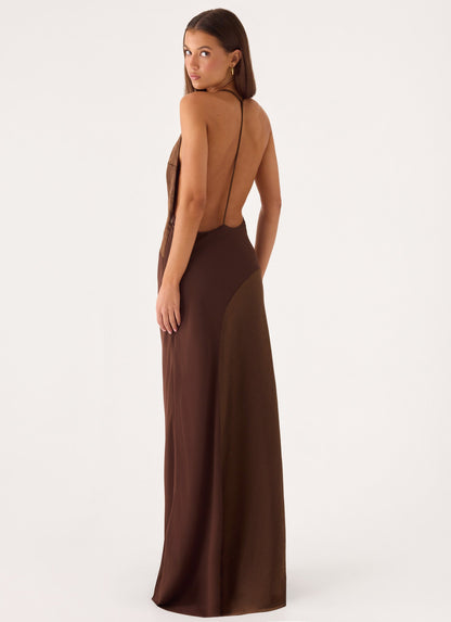 Ellopez Maxi Dress - Chocolate