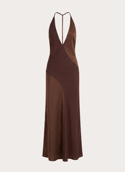 Ellopez Maxi Dress - Chocolate