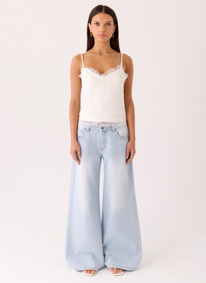 Ellora Cami Top - Ivory