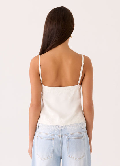 Ellora Cami Top - Ivory