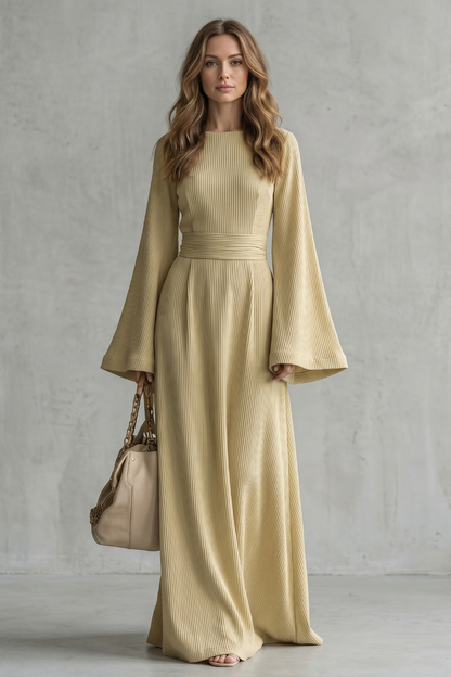 Elowen – Pleated grace elegance – Maxi dress