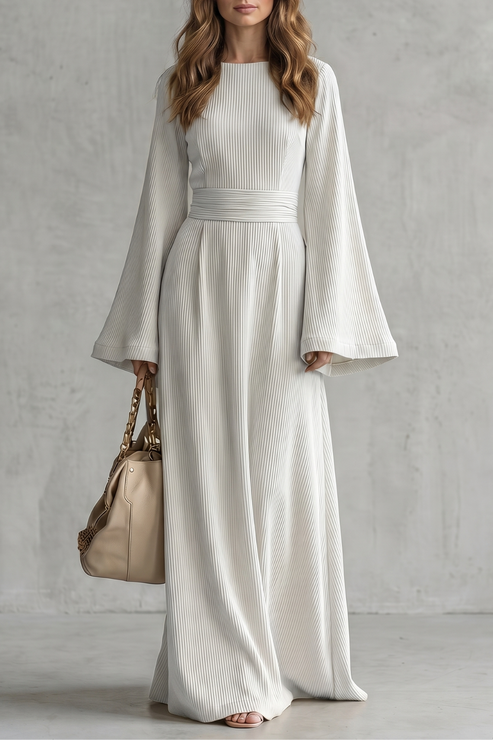 Elowen – Pleated grace elegance – Maxi dress