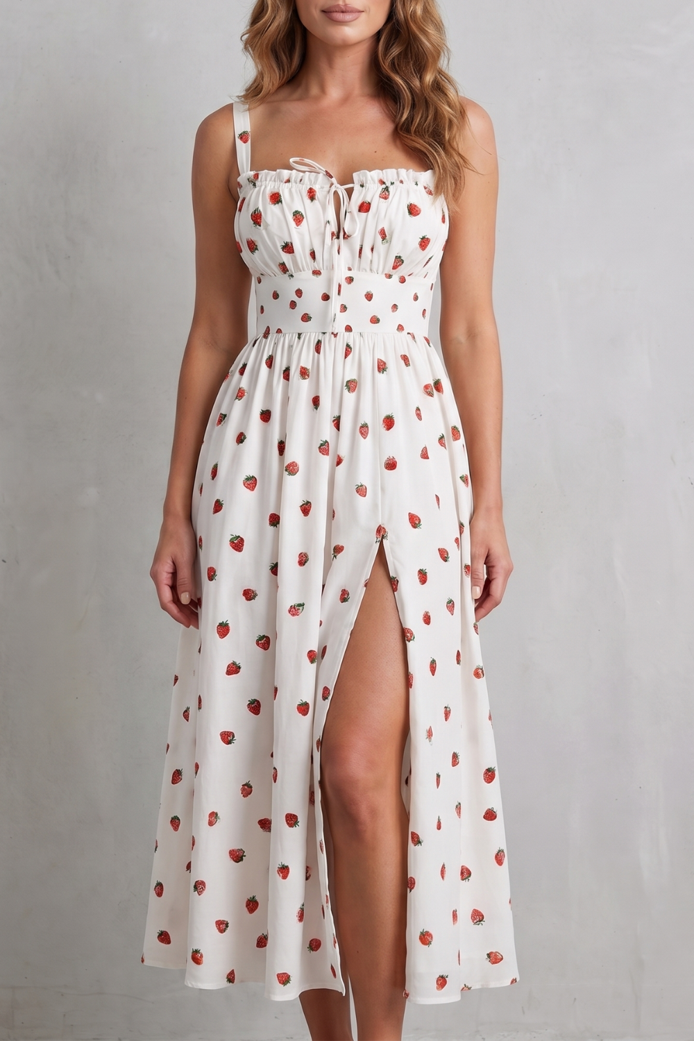 Fioralina – Sweet fruit print romance – Maxi dress