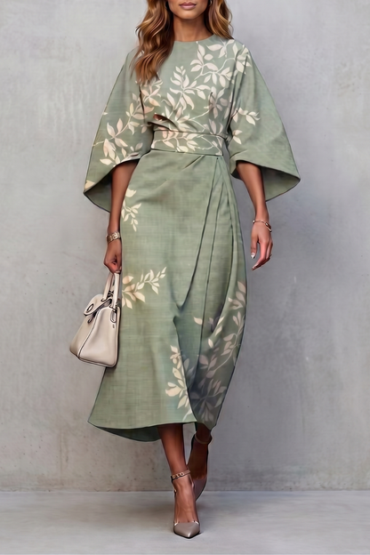Floravie – Vibrant watercolour blooms – Midi dress