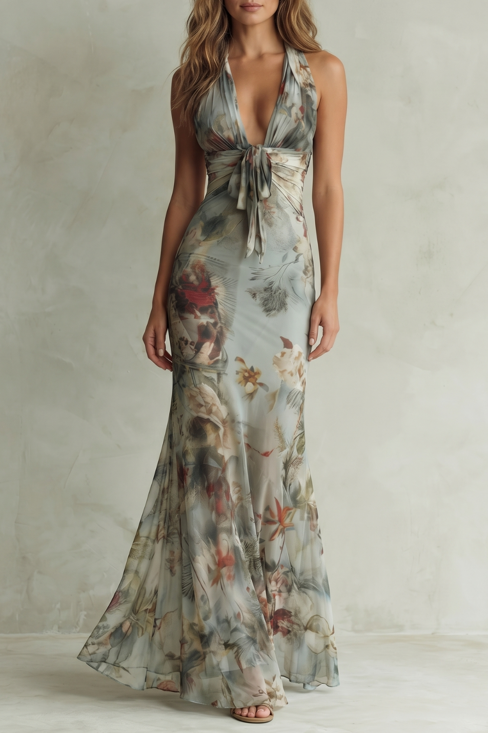Floravienne – Vintage chiffon allure – Maxi dress