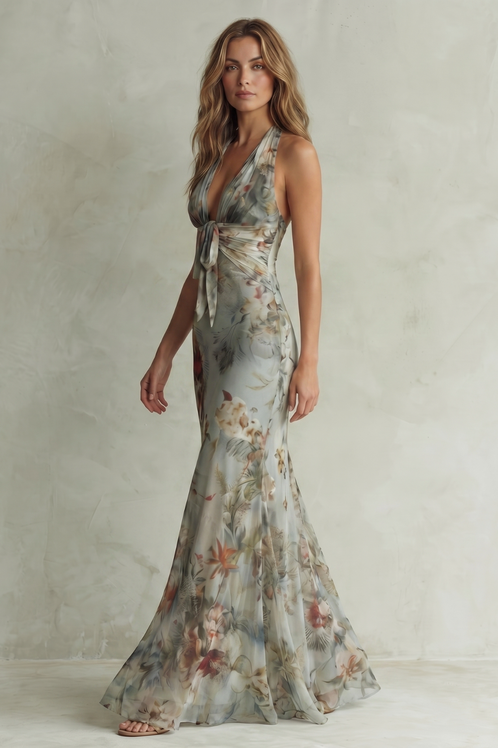 Floravienne – Vintage chiffon allure – Maxi dress