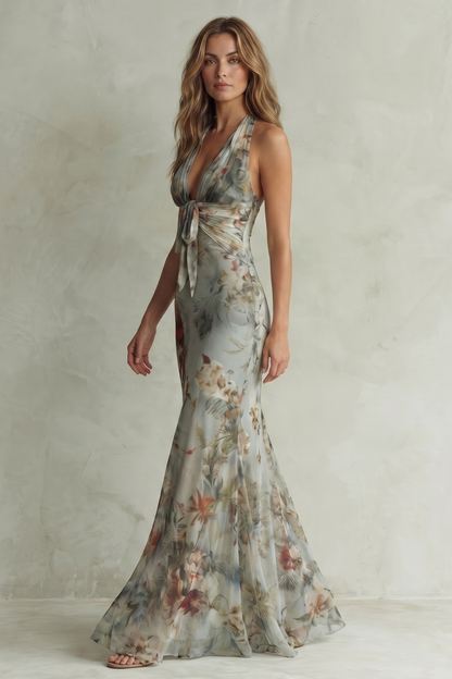 Floravienne – Vintage chiffon allure – Maxi dress
