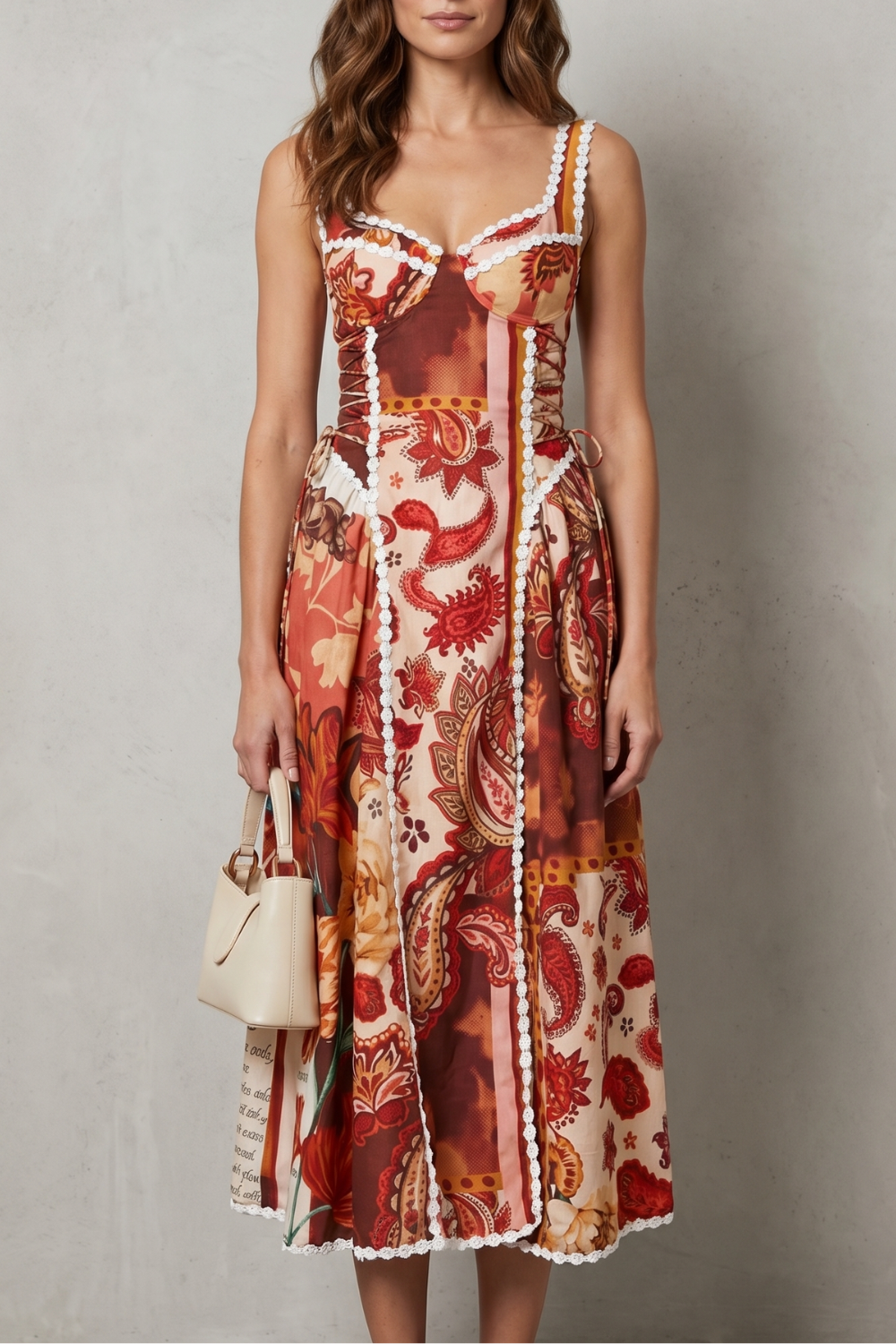 Floréva – Paisley floral charm – Midi dress