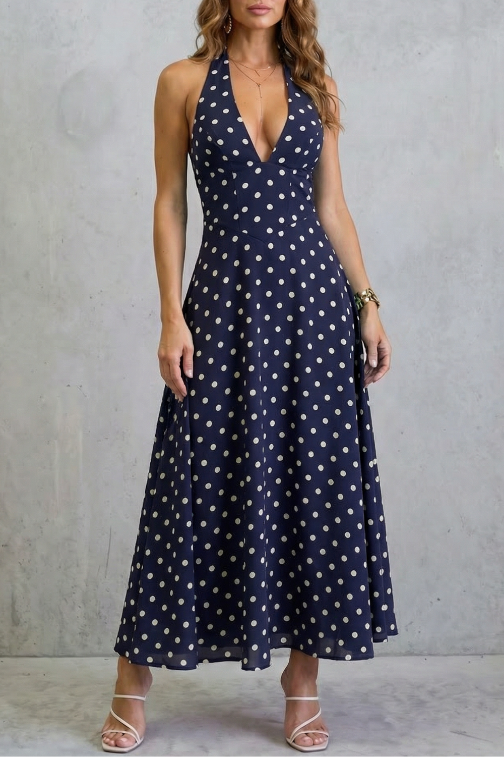 Florévia – Backless floral elegance – Maxi dress