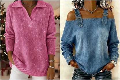 Women's sleeveless denim shirt