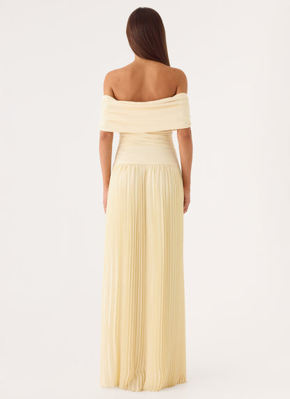Harvest Sky Maxi Dress - Baby Yellow
