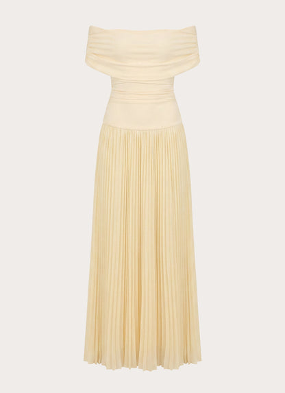 Harvest Sky Maxi Dress - Baby Yellow