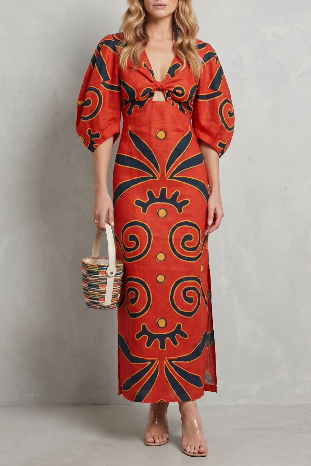 Kayara – Colour block statement – Maxi dress