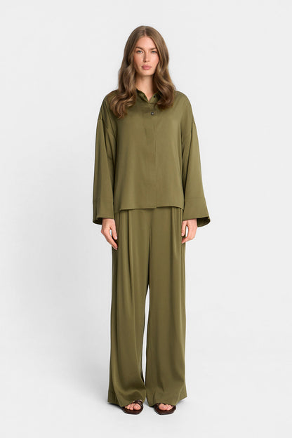 Miss Suri Olive Shirt