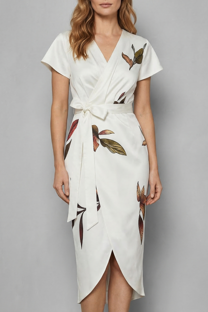 Lioravelle – Effortless wrap silhouette – Midi dress
