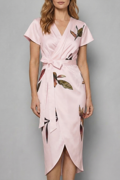 Lioravelle – Effortless wrap silhouette – Midi dress