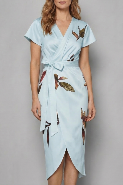 Lioravelle – Effortless wrap silhouette – Midi dress