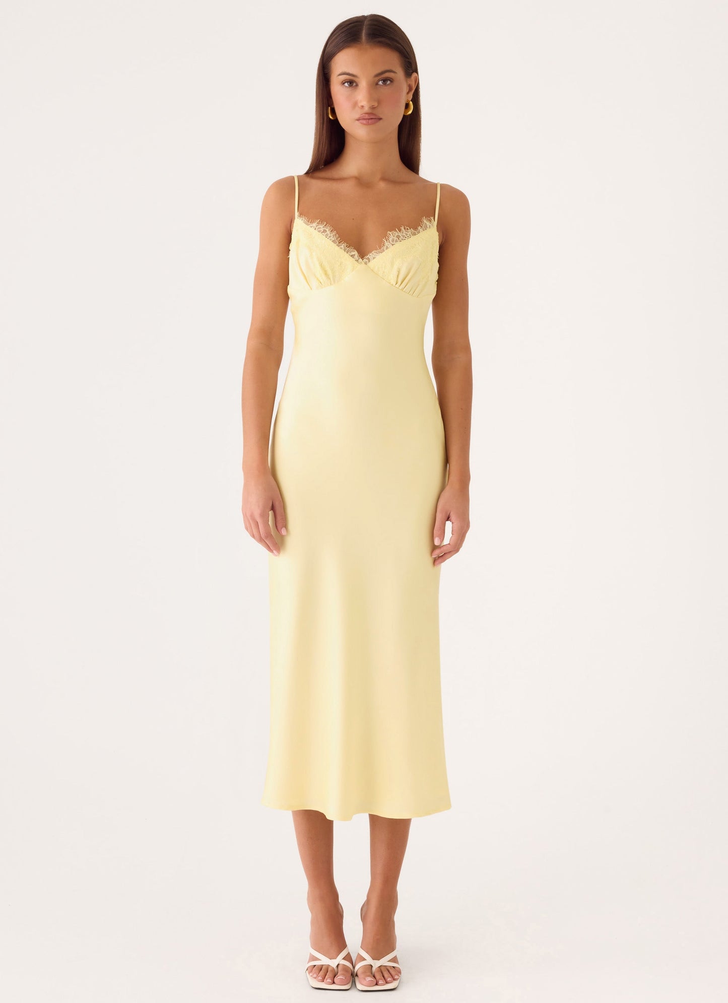 Lisette Midi Dress - Yellow