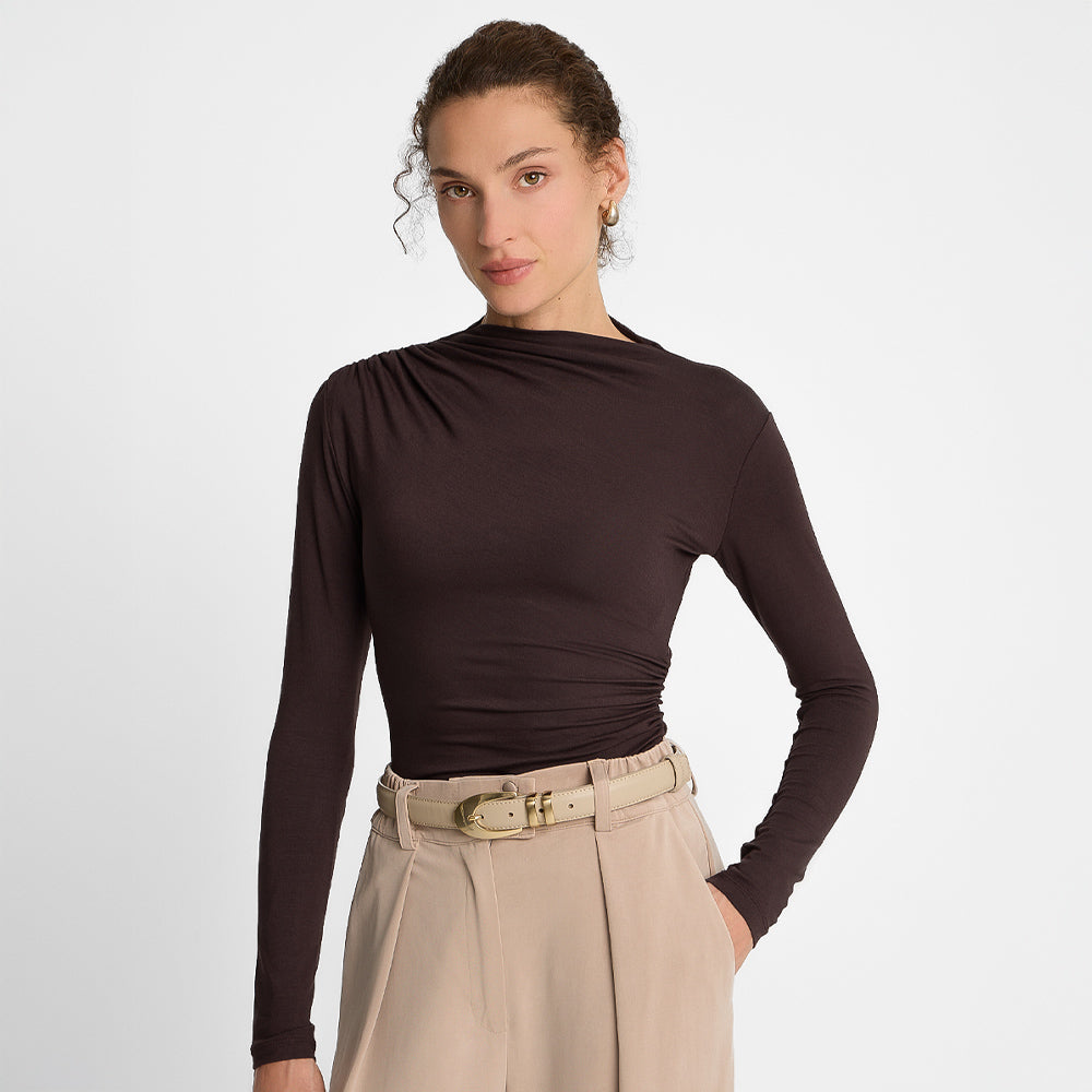 Longsleeve Miss Sculptural Chocolate