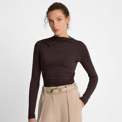 Longsleeve Miss Sculptural Chocolate