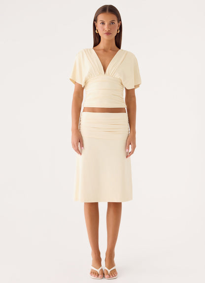 Lorelei Top - Soft Butter Yellow