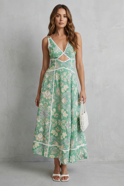 Luminara – Artistic cutout elegance – Maxi dress