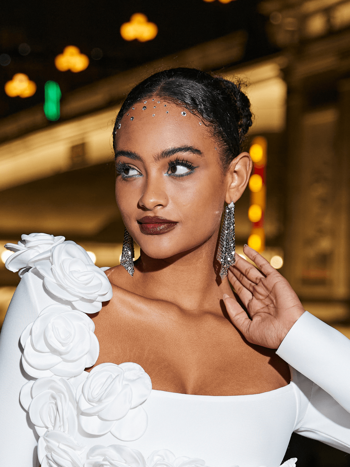 Lusen Triangle Tassel Earrings