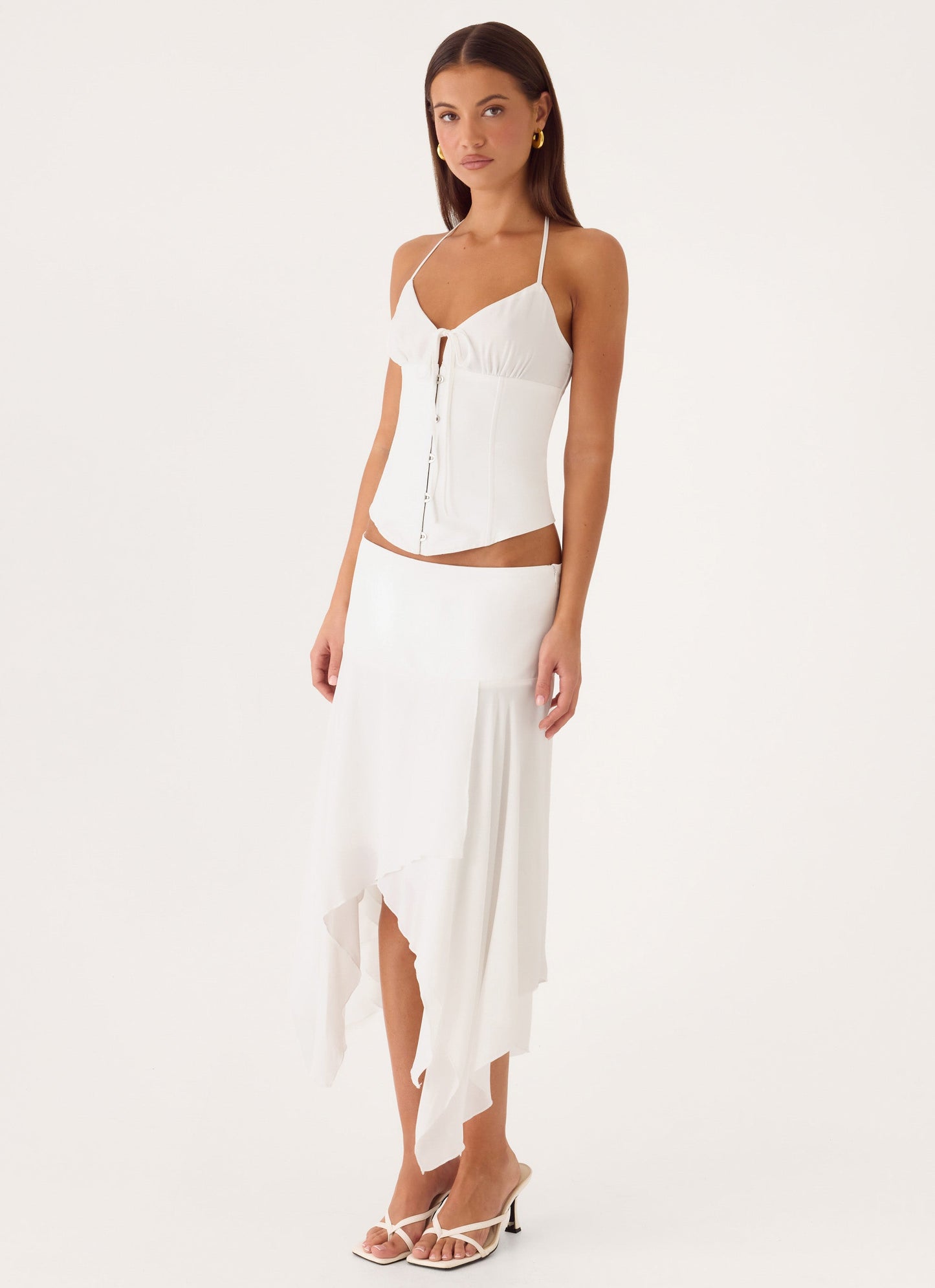 Madi Midi Skirt - White