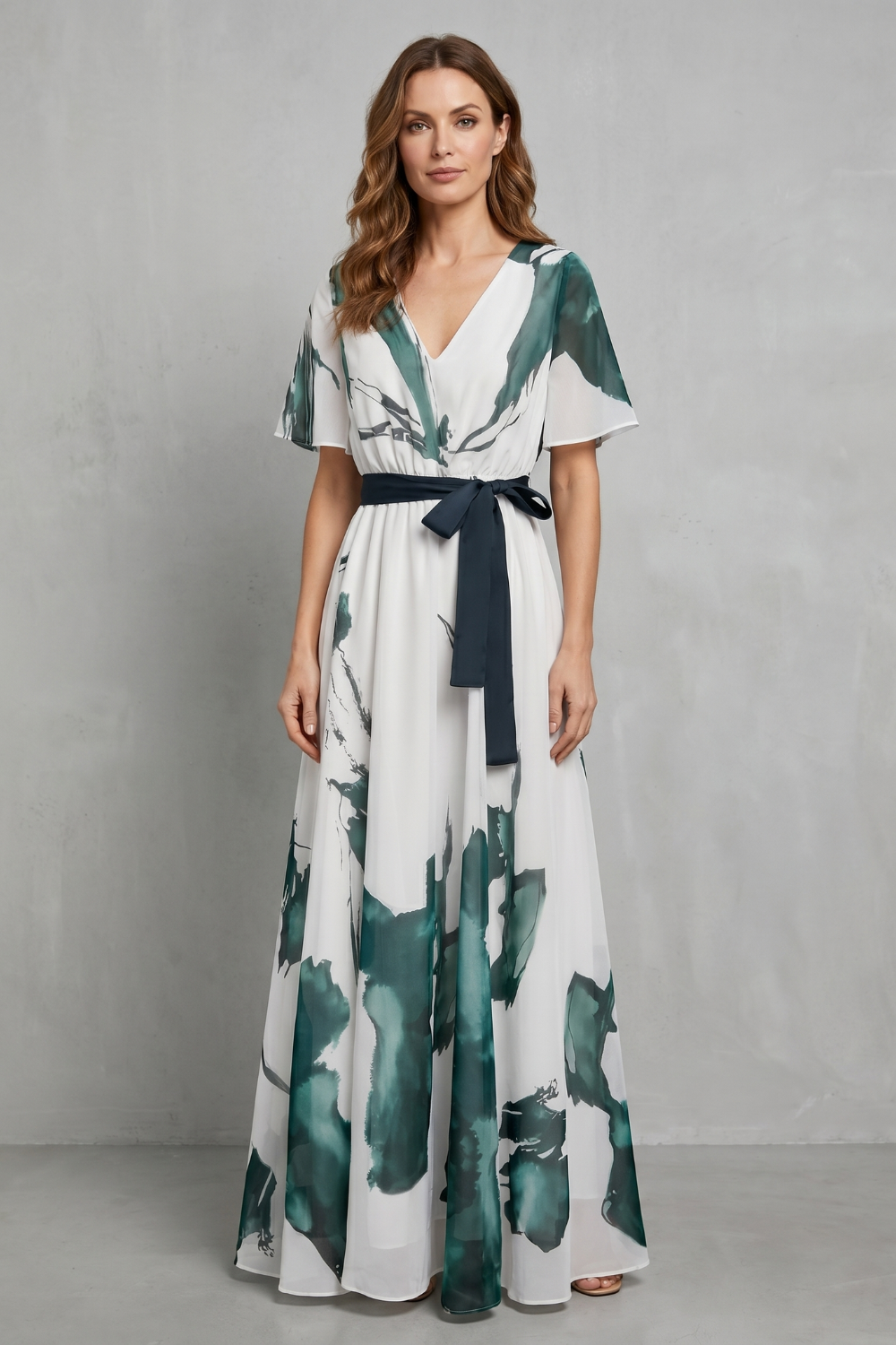Marévelle – Watercolour print grace – Maxi dress