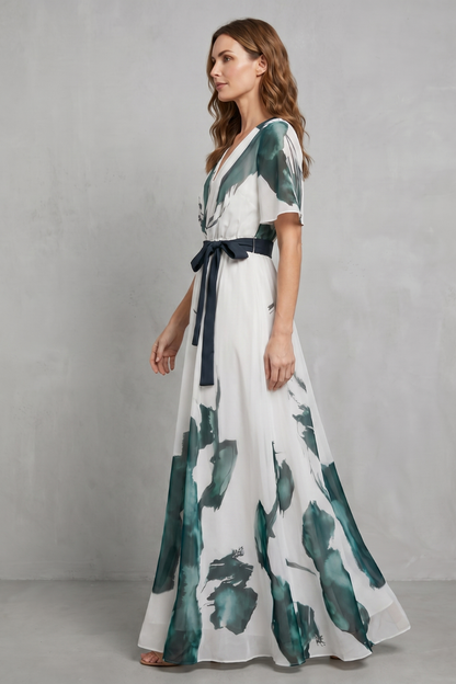 Marévelle – Watercolour print grace – Maxi dress