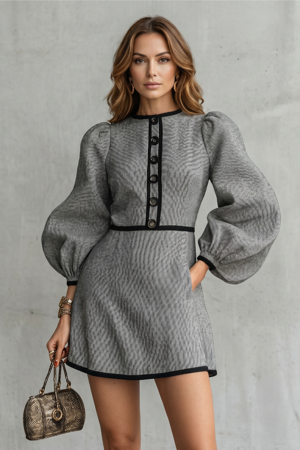 Montelisse – Parisian contrast elegance – Mini dress