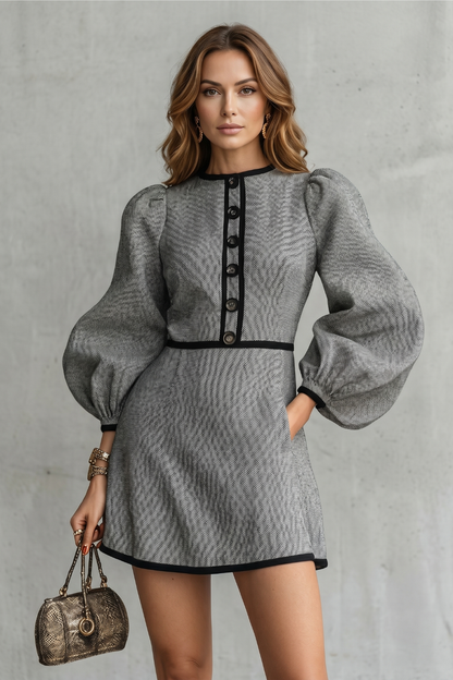 Montelisse – Parisian contrast elegance – Mini dress