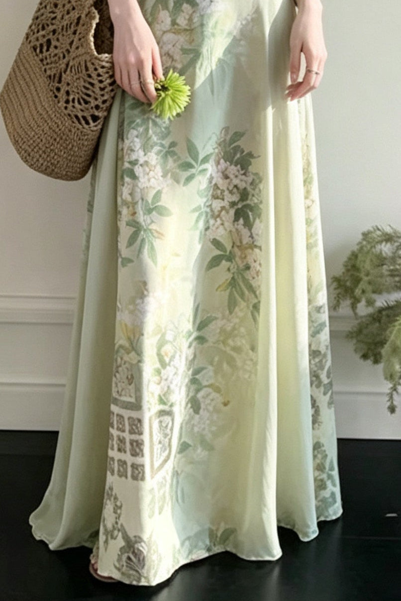 Breathable Two-Way Wear Eco Recycled Cotton Dress - Light Green