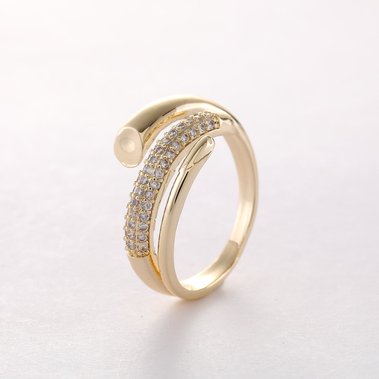 GOLD MULTILAYER DIAMOND RING