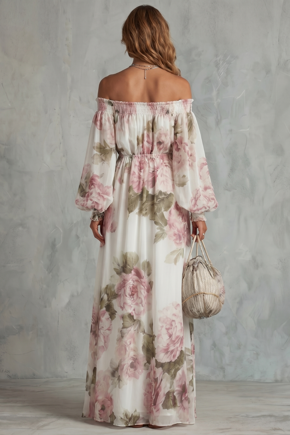 Rosavelle – Romantic floral off-shoulder – Maxi dress