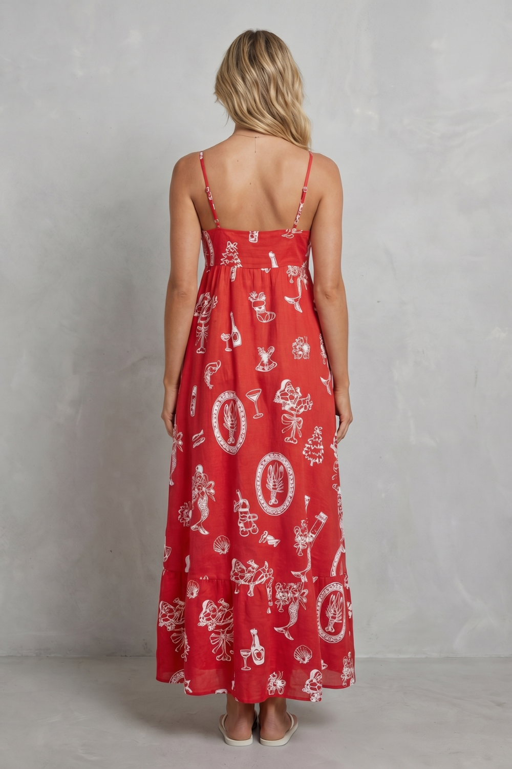 Rosavina – Playful print charm – Maxi dress