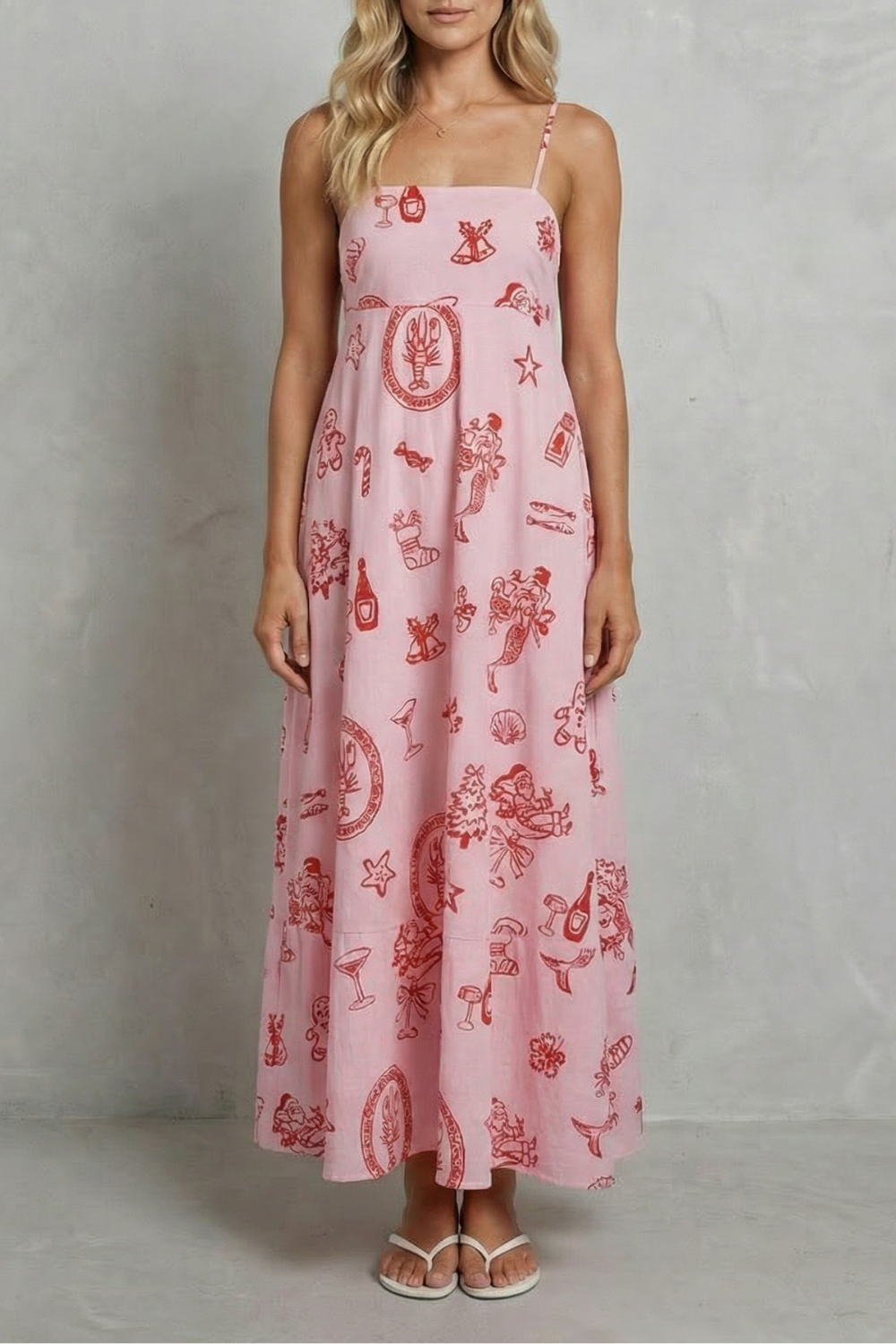 Rosavina – Playful print charm – Maxi dress